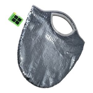 Insight Fiesta Silver Sequin Purse Bag, NWT‎
